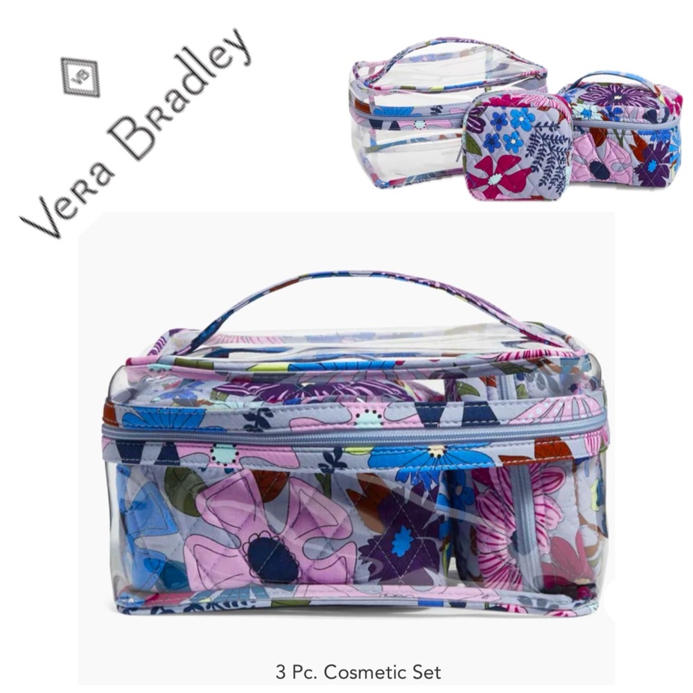 NWT - VERA BRADLEY 3pc Cosmetic Set